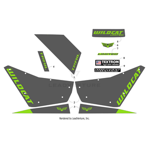 Decal,Grill-Center ( Med Green) By Arctic Cat 6411-395 OEM Hardware 6411-395 Off Road Express