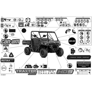 Decal HD9 by Can-Am 704908840 OEM Hardware 704908840 Off Road Express Peach St