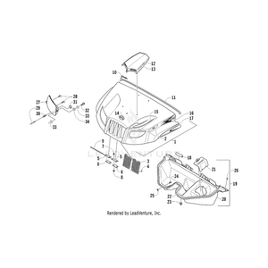 Decal, Hood - 1000 Efi By Arctic Cat 2411-001 OEM Hardware 2411-001 Off Road Express