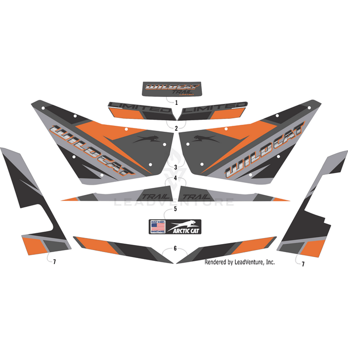 Decal, Hood - Crest By Arctic Cat