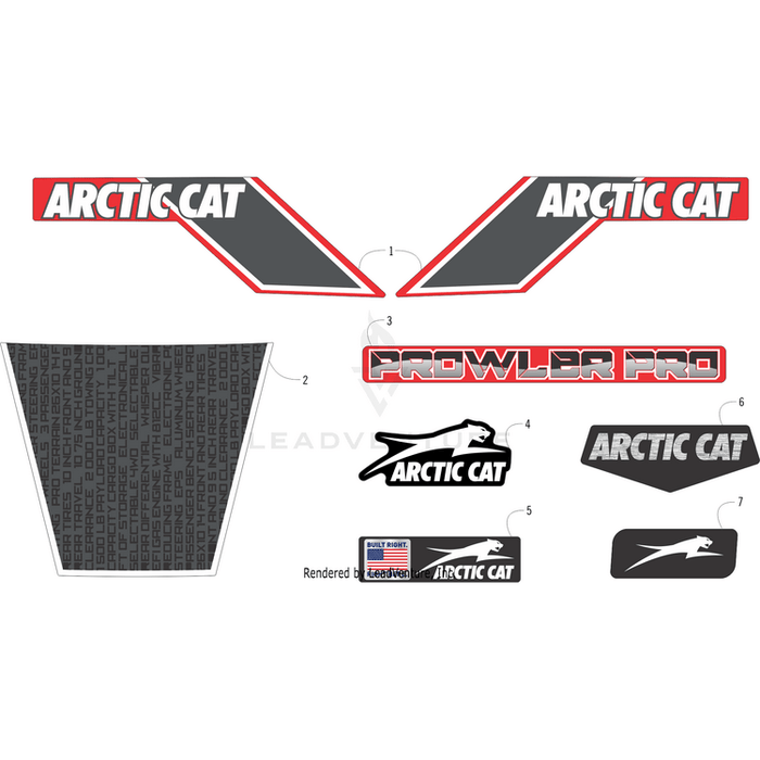 Decal, Hood - Crest By Arctic Cat