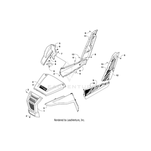 Decal,Hood-Crest (Wc Sport Xt Tag) By Arctic Cat 5411-116 OEM Hardware 5411-116 Off Road Express