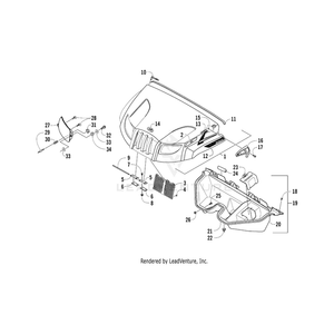 Decal, Hood - Prowler - Left By Arctic Cat 3411-187 OEM Hardware 3411-187 Off Road Express