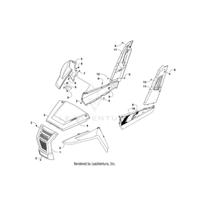 Decal,Hood-Side (Arctic Cat) By Arctic Cat 5411-106 OEM Hardware 5411-106 Off Road Express