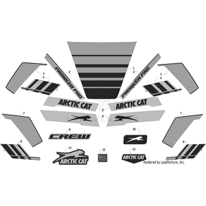 Decal, Hood - Side - &Quot;Prowler Pro&Quot; - Left By Arctic Cat 9411-227 OEM Hardware 9411-227 Off Road Express