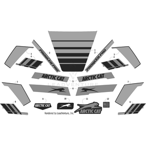 Decal, Hood - Side - &Quot;Prowler Pro&Quot; - Left By Arctic Cat 9411-243 OEM Hardware 9411-243 Off Road Express