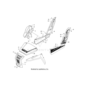 Decal,Hood-Side-Rh (Arctic Cat) By Arctic Cat 5411-710 OEM Hardware 5411-710 Off Road Express