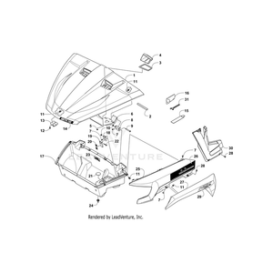 Decal, Inner Front - Side - Left By Arctic Cat 5411-355 OEM Hardware 5411-355 Off Road Express