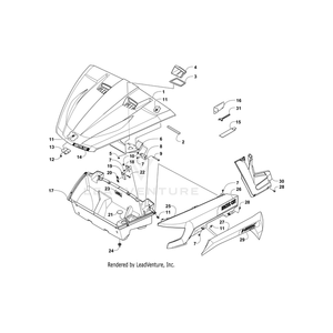 Decal, Inner Front- Side - Right By Arctic Cat 5411-036 OEM Hardware 5411-036 Off Road Express