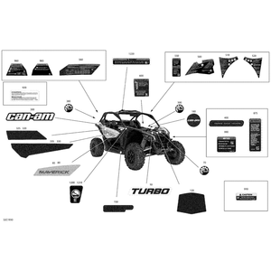 Decal Inter Multilingual by Can-Am 704906153 OEM Hardware 704906153 Off Road Express