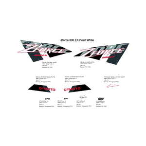 Decal Kit by CF Moto 7000-1902A0 OEM Hardware 7000-1902A0 Northstar Polaris