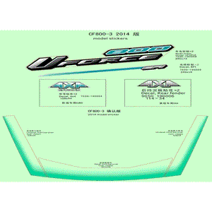 Decal Kit by CF Moto 7030-1900E0 OEM Hardware 7030-1900E0 Northstar Polaris