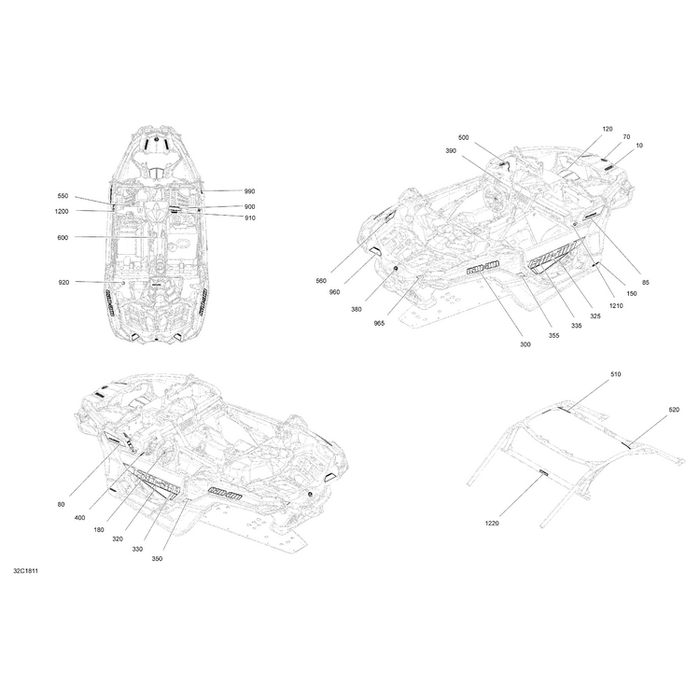 Decal Left Side Maverick X3 by Can-Am