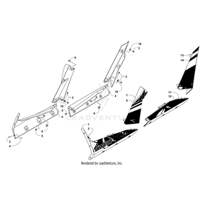 Decal, Panel - Lower Rear - Right By Arctic Cat 4411-594 OEM Hardware 4411-594 Off Road Express