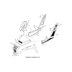 Decal,Panel-Lwr-Lh (Arctic Cat) By Arctic Cat 5411-073 OEM Hardware 5411-073 Off Road Express