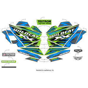 Decal,Panel-Rocker-Lh (Textron Logo) By Arctic Cat 6411-741 OEM Hardware 6411-741 Off Road Express