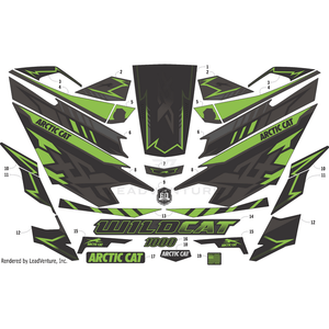 Decal, Pillar - Front - Left By Arctic Cat 9411-323 OEM Hardware 9411-323 Off Road Express