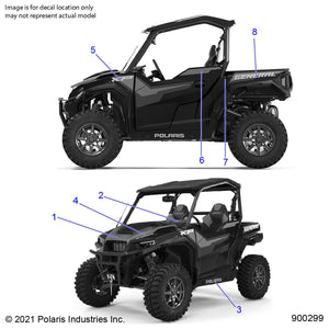 Decal-Polaris,Shadow Bronze by Polaris 7196620 OEM Hardware P7196620 Off Road Express