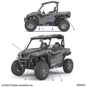 Decal-Polaris,Turbo Silver by Polaris 7199100 OEM Hardware P7199100 Off Road Express