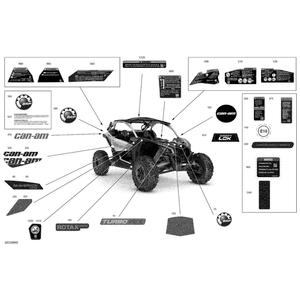 Decal "Rotax Power" by Can-Am 704907801 OEM Hardware 704907801 Off Road Express