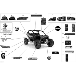 Decal "Rotax Power" by Can-Am 704907805 OEM Hardware 704907805 Off Road Express