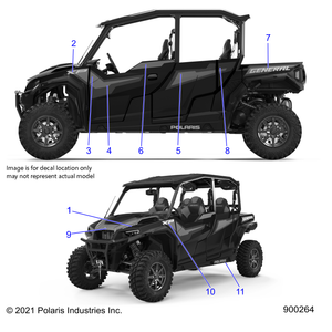 Decal-Rr.Door,Lh by Polaris 7194289 OEM Hardware P7194289 Off Road Express