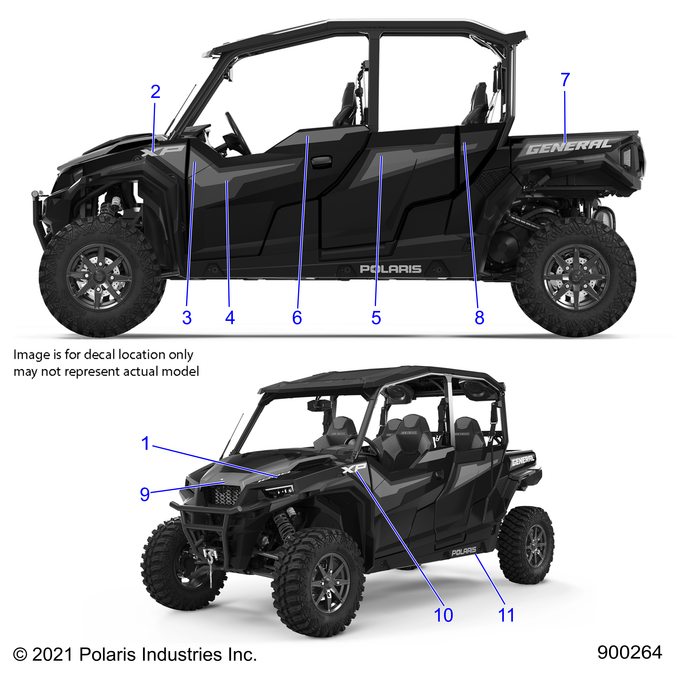 Decal-Rr.Door,Lh by Polaris