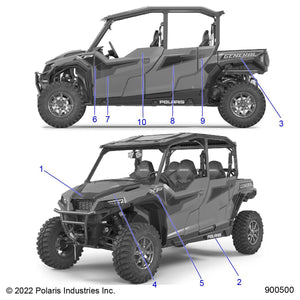 Decal-Rr.Door,Lh by Polaris 7199107 OEM Hardware P7199107 Off Road Express