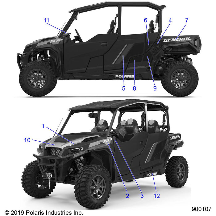 Decal-Rr.Door,Mid,Lh by Polaris