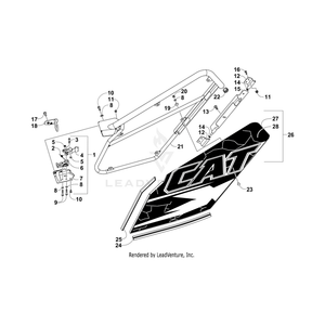 Decal,Rr Door Upr Lh-Mb By Arctic Cat 4411-011 OEM Hardware 4411-011 Off Road Express