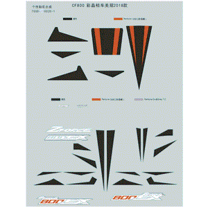 Decal Set by CF Moto 7000-190020-10000 OEM Hardware 7000-190020-10000 Northstar Polaris