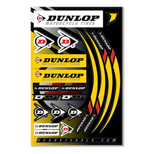 Decal Sheet 12 Mil Dunlop Decal Sheet 12 Mil Dunlop By D'Cor 40-90-117 Decal Sheet 862-90117 Western Powersports