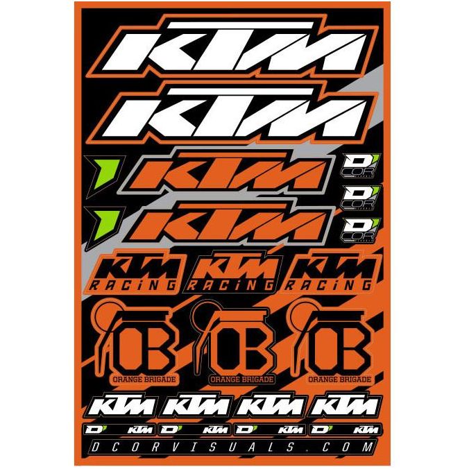 Decal Sheet Ktm By D'Cor