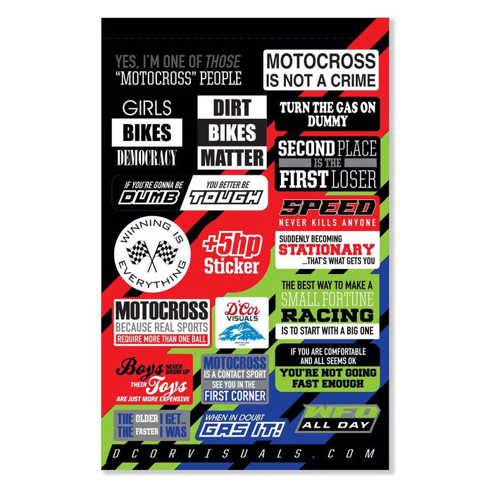 Decal Sheet Moto Talk 2 4 Mil By D'Cor