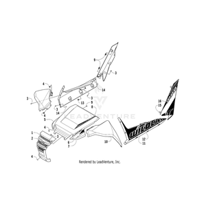 Decal,Side-Lower-Wc-Vr-Lh By Arctic Cat 3411-161 OEM Hardware 3411-161 Off Road Express