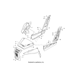 Decal,Side-Lwr-Lh (Limited) By Arctic Cat 5411-837 OEM Hardware 5411-837 Off Road Express