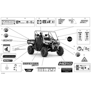 Decal "Smart Lok" by Can-Am 704907186 OEM Hardware 704907186 Off Road Express Peach St