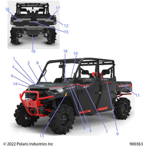 Decal-Tailgate,Right by Polaris 7197136 OEM Hardware P7197136 Off Road Express