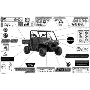 Decal Traxter XMR by Can-Am 704908898 OEM Hardware 704908898 Off Road Express Peach St