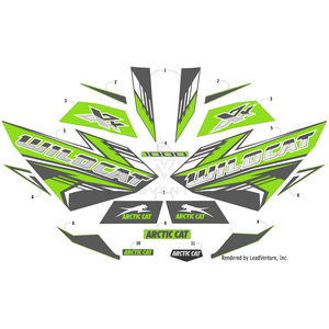 Decal, Vent - Scoop - Lower - Left By Arctic Cat 7411-533 OEM Hardware 7411-533 Off Road Express