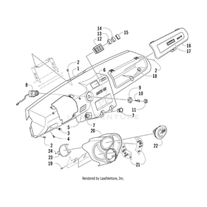 Decal,Warning Dash-Lh By Arctic Cat 1411-643 OEM Hardware 1411-643 Off Road Express