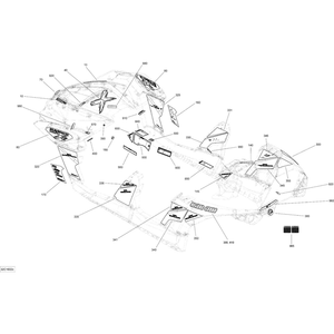 Decal X by Can-Am 704904987 OEM Hardware 704904987 Off Road Express