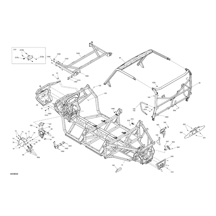 Deep Black, Chassis Kit by Can-Am