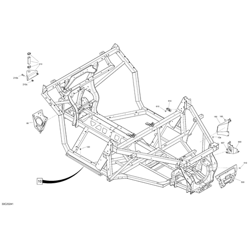 Deep Black, Chassis Kit by Can-Am