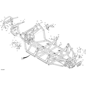 Deep Black, Chassis Kit by Can-Am 715009071 OEM Hardware 715009071 Off Road Express Drop Ship