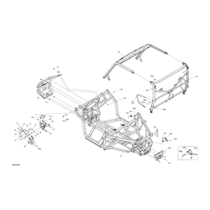 Deep Black, Chassis Kit by Can-Am 715009075 OEM Hardware 715009075 Off Road Express Drop Ship