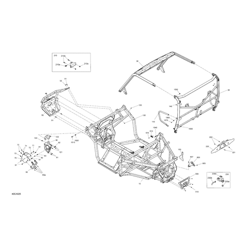 Deep Black, Chassis Kit by Can-Am