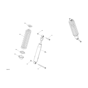 Deep Black, Compression Spring by Can-Am 706005068 OEM Hardware 706005068 Off Road Express Peach St