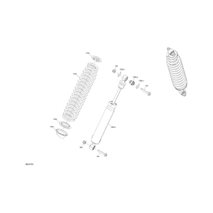 Deep Black, Compression Spring by Can-Am 706005169 OEM Hardware 706005169 Off Road Express Peach St