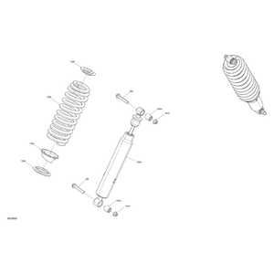 Deep Black, Compression Spring by Can-Am 706204740 OEM Hardware 706204740 Off Road Express Peach St